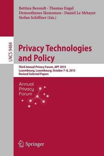 Privacy technologies and - privacy,